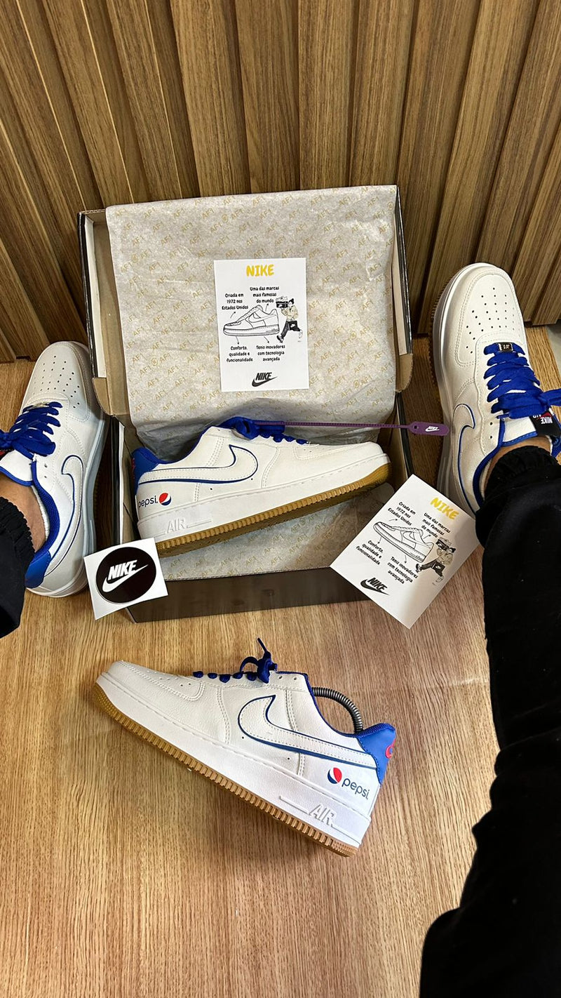 Nike Air Force AF1 Pepsi Lançamento